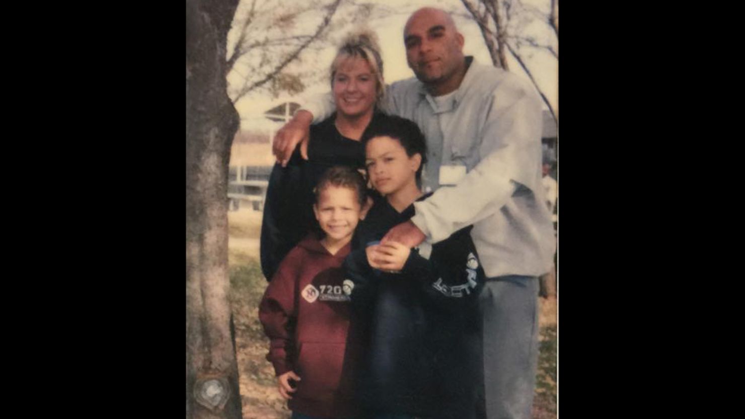 Eric Harris with Cathy Fraley, Aidan Fraley (maroon shirt) and Trae Fraley about 10 years ago.