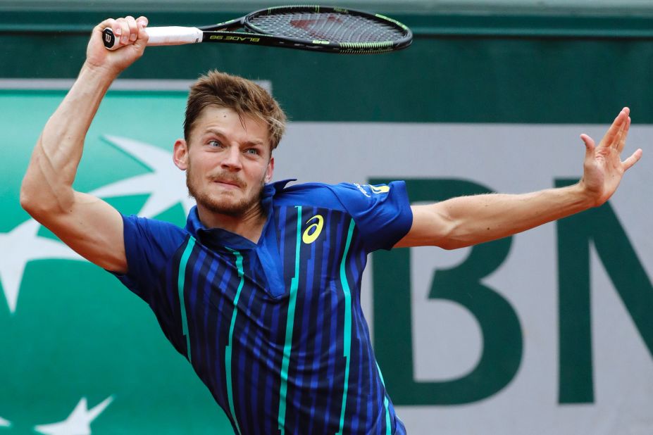 Goffin, seeded 12th in Paris, helped Belgium reach the 2015 Davis Cup final but before this week had never gone past the fourth round at a grand slam.