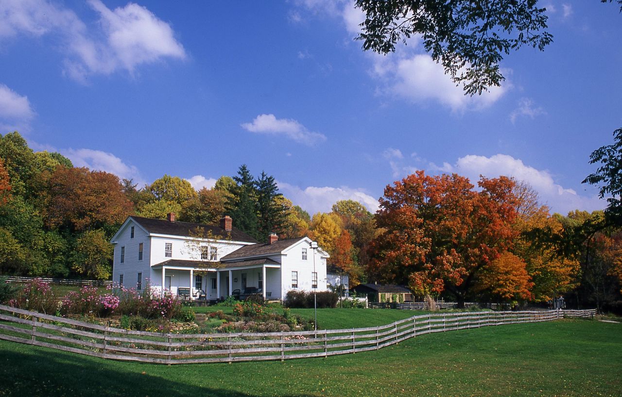 <strong>Inn at Brandywine Falls, Ohio: </strong>Built in 1848 as the home of James and Adeline Wallace, the Inn at Brandywine Falls is now within Cuyahoga Valley National Park in Ohio. The six-room inn overlooks the 65-foot Brandywine Falls.