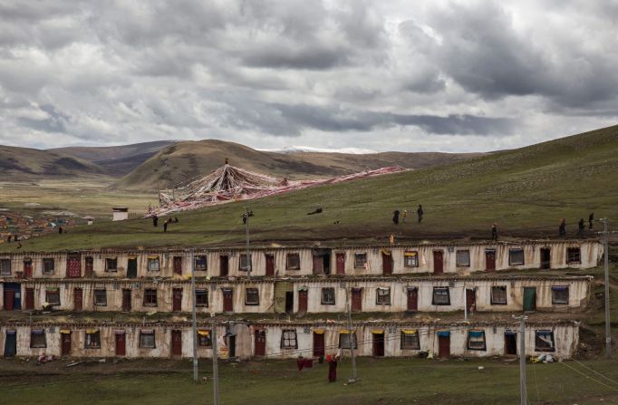 Each year, temporary camps come to life.  But environmentalists warn that over-harvesting the fungus degrades the grasslands used by yaks and cattle. 