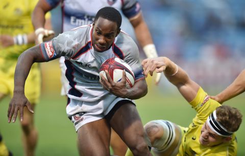 American winger Carlin Isles arrived at rugby sevens via a background of American football and track running. He's bagged over 130 tries on the World Rugby Sevens Series. 