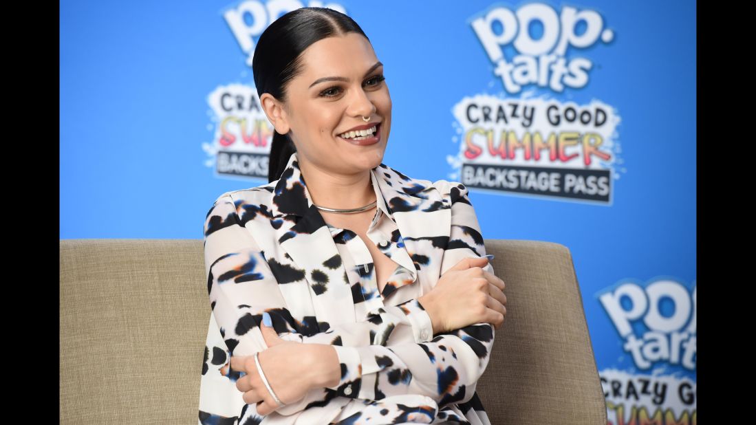 Jessie J hangs out backstage before the Pop-Tarts #CrazyGoodSummer concert. The singer has also signed endorsements for McDonalds and Cadbury's.