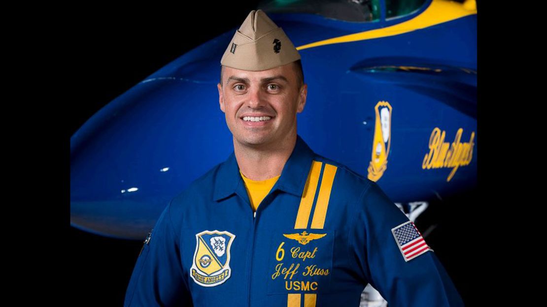 Marine Capt. Jeff Kuss was killed in a Blue Angels plane crash