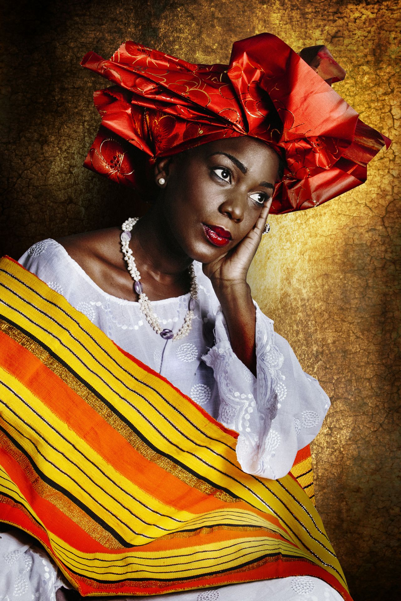 Amari Anifah, a Yoruba woman, is photographed as part of Choumali's 'Resilients' series. <a href="https://edition.cnn.com/style/gallery/joana-choumali-resilients-photography/index.html" target="_blank">Read</a> more about <a href="https://edition.cnn.com/style/article/joana-choumali-resilients-photography/index.html" target="_blank">'Resilients.'</a>
