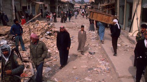 A British plane mistakenly bombed a market in Falluja during the Gulf War in 1991.