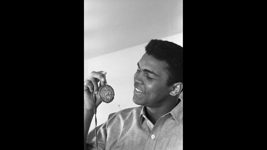 Cassius Clay in 1963 at his Louisville home.