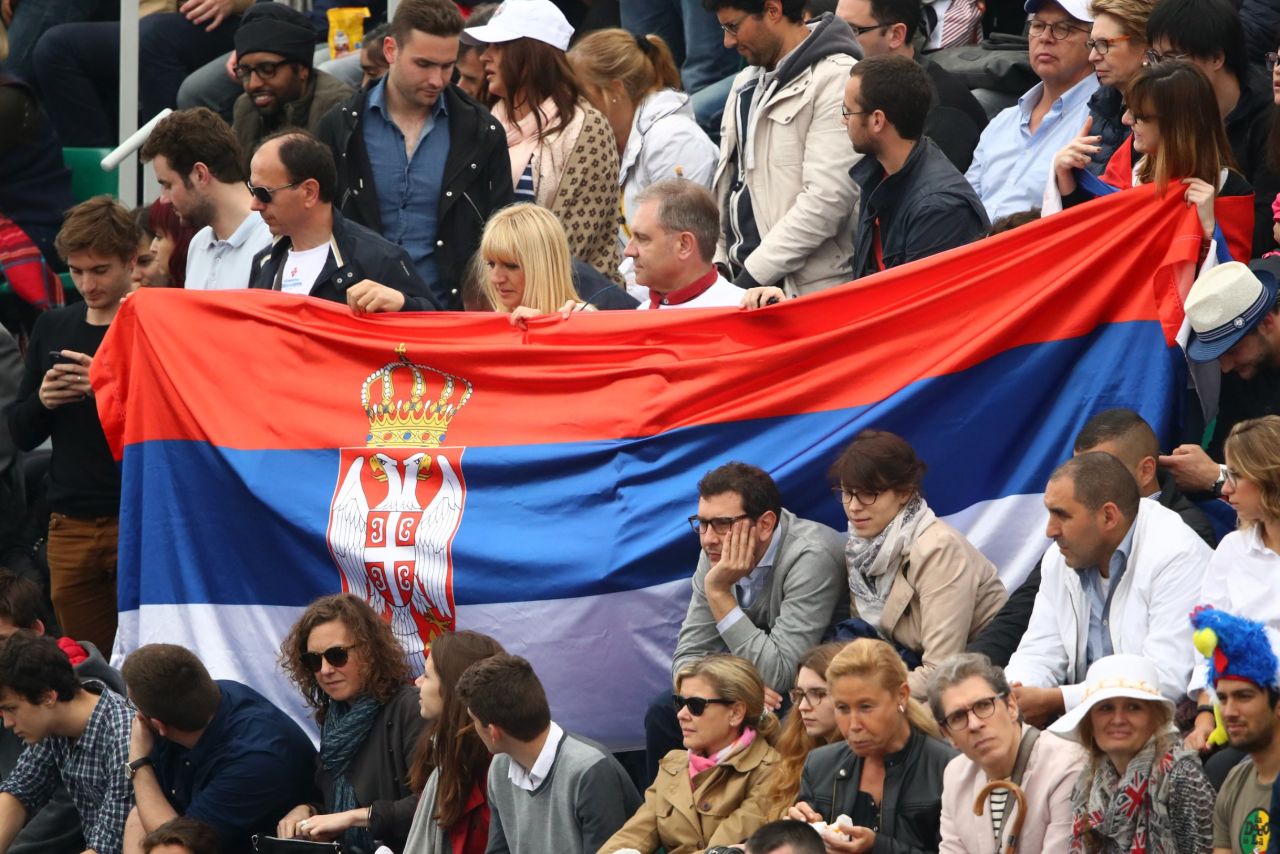 As well as going up against Djokovic, Murray was facing a crowd heavily in the Serb's favor. 