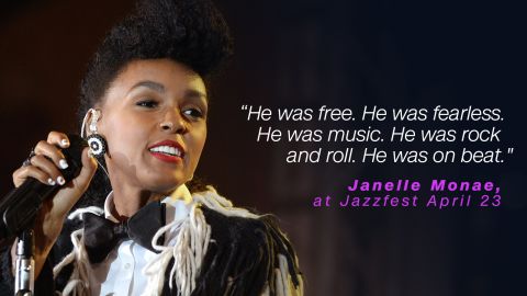 Janelle Monae was a protege of Prince and called him fearless. 