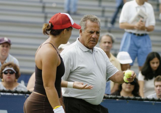 The coach and father of American former world no. 1 Jennifer Capriati introduced Jennifer to the professional circuit at the age of 13. After staggering early success, she quit tennis reportedly<a  target="_blank" target="_blank"> telling her dad</a>, "Leave me alone, you're screwing up my life." Soon after  she was <a  target="_blank" target="_blank">arrested</a> for marijuana and shoplifting. At 24, a dramatic comeback saw her win one French and two Australian Opens, with dad Stefano as her coach. 