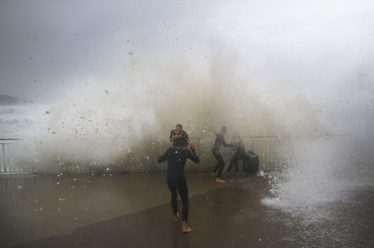 The storm quickly swept through a huge area of Australia's east coast, from the very north of New South Wales down through the south of the country. 