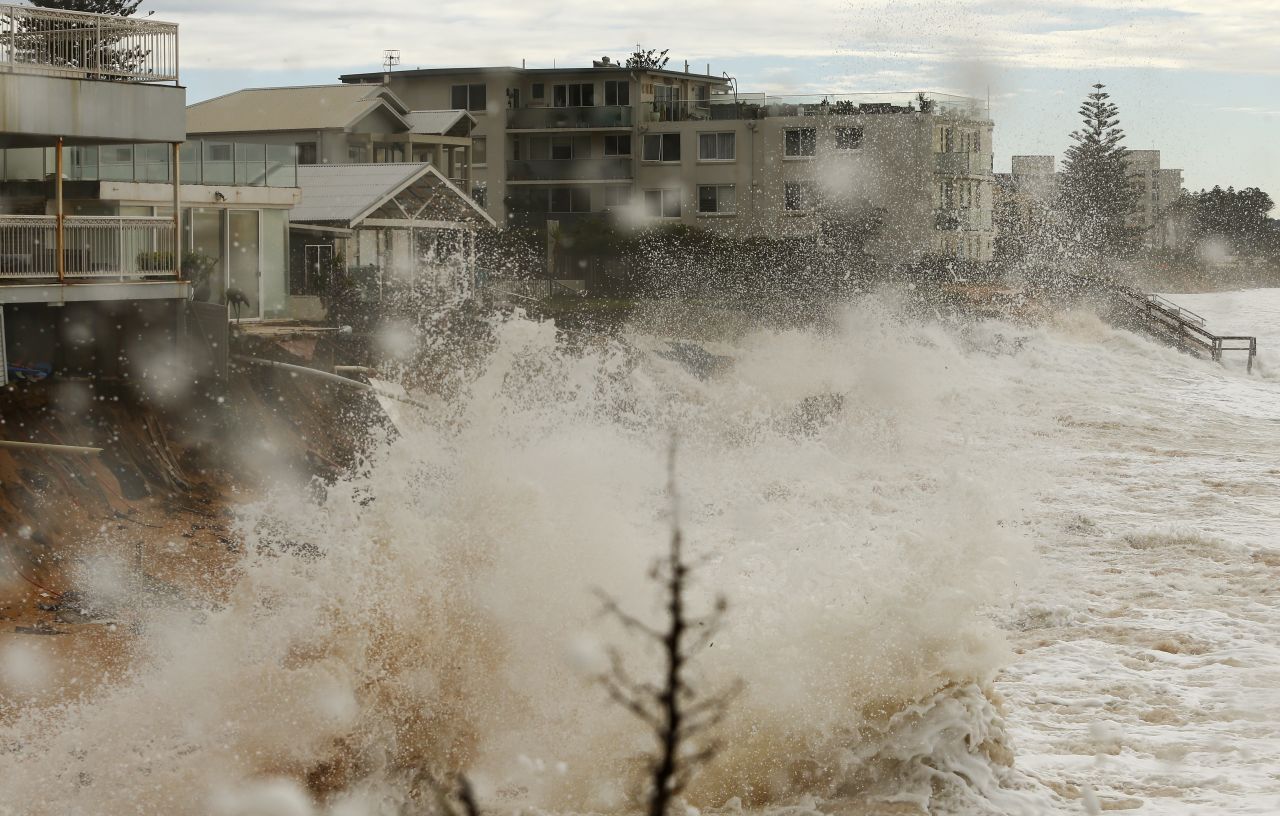 A number of multi-million dollar homes on Sydney's Collaroy Beach had to be evacuated and many are now close to collapse. 