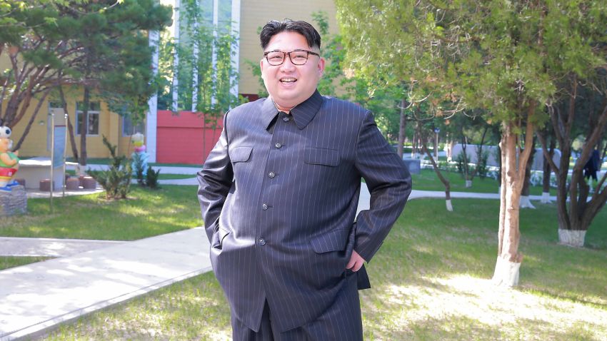 This undated picture released from North Korea's official Korean Central News Agency (KCNA) on June 4, 2016 shows North Korean leader Kim Jong-Un inspecting the remodeled Mangyongdae children's camp in Pyongyang. / AFP / KCNA / KCNA        (Photo credit should read KCNA/AFP/Getty Images)