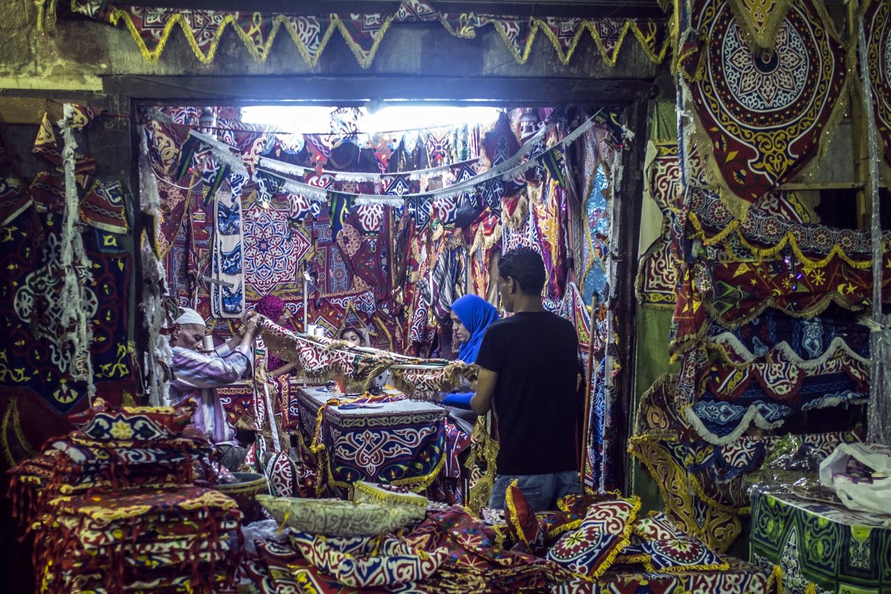A man in Cairo shops for traditional Ramadan decorations on Thursday, June 2.