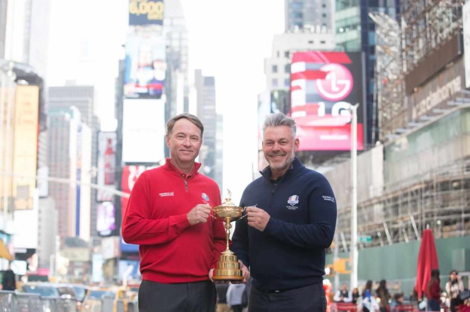 Love III and Clarke were in New York, but the Ryder Cup will take place at Hazeltine in Minnesota.