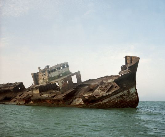 "Both kinds of migration happened by boat, so the boat became a very interesting pattern and subject in my work."<br /><br />The Death of a Journey III, 2008