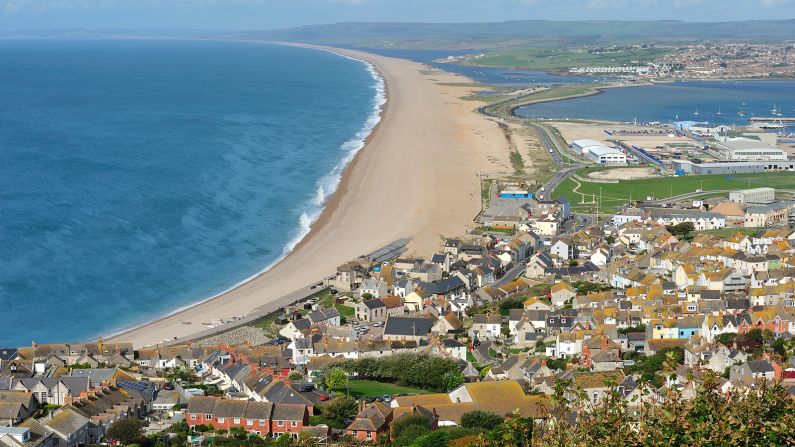 A shingle sandbar pushed landwards over hundreds of years, the 18-mile Chesil Beach is a unique feature on the English coastline.