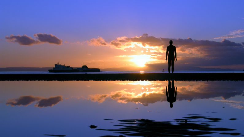 A stone's skim from Liverpool, Crosby Sands showcases a haunting army of sculptures by British artist Antony Gormley.