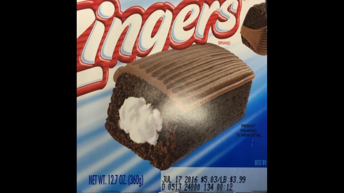 Hostess Zingers are among the snack cakes recalled because of possible undeclared peanut residue. 