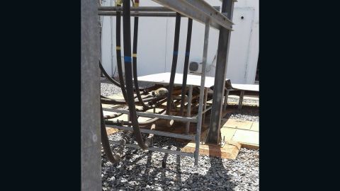 KenGen posted a photograph of what appears to be a vervet monkey crouching on top of electrical equipment.