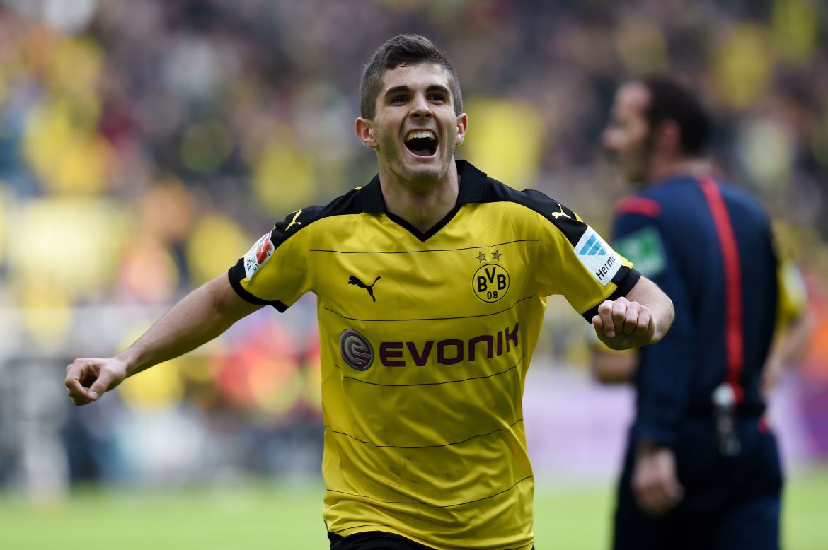 On the bench for Jurgen Klinsmann's U.S. side is 17-year-old midfielder Christian Pulisic, who has broken into the first team at top German club Borussia Dortmund.