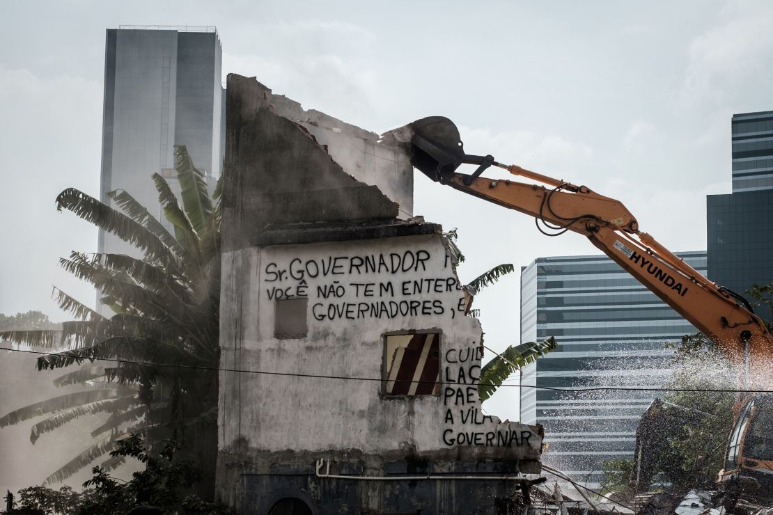 Homes around Rio's Olympic Park have been demolished to make way for the Games.