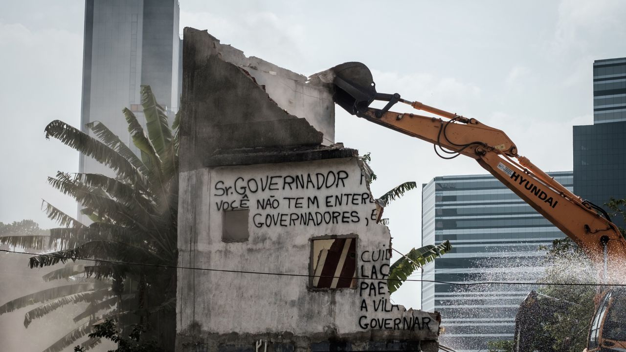 Homes around Rio's Olympic Park have been demolished to make way for the Games.