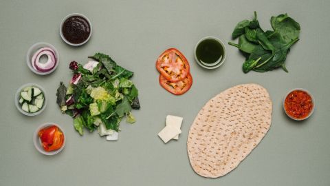 For vegetarians, the tomato mozzarella flatbread and classic salad combo at Panera Bread is lower in sodium compared with other meals with tomatoes, such as a slice of pizza, and has a satisfying amount of fiber and protein.