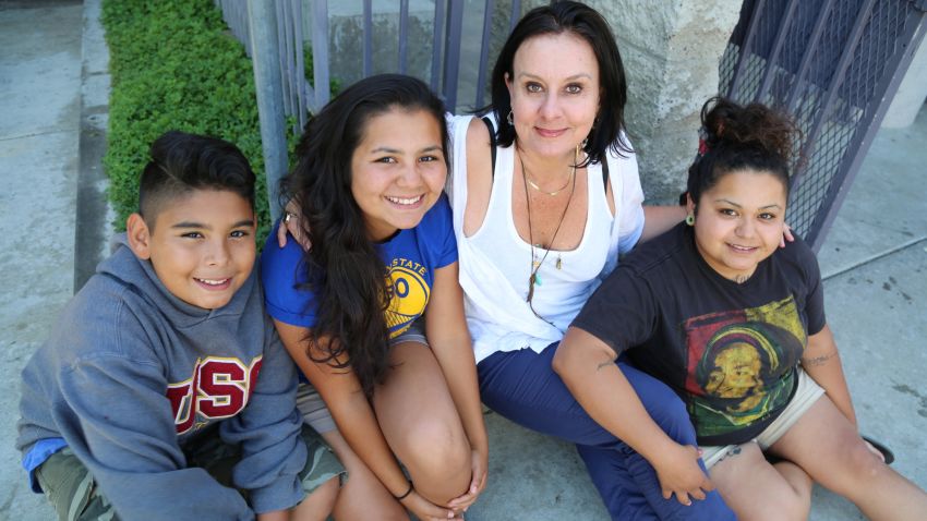 CNN Hero Georgie Smith helps young people like Marcy (right) and her siblings after foster care runs out