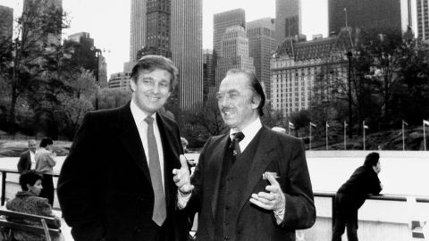 Donald Trump and father Fred Trump at opening of Wollman Rink. 