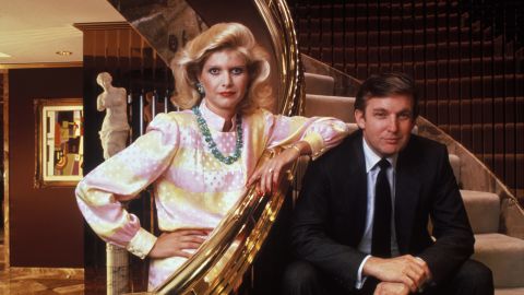 Donald and Ivana Trump in their home in Trump Tower. 