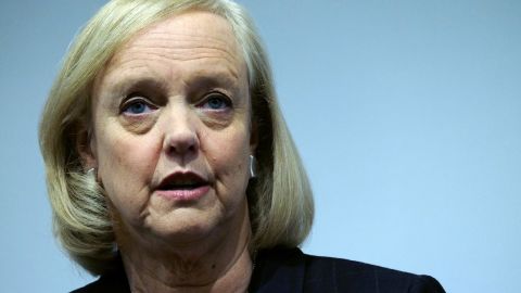 Newly formed Hewlett-Packard Enterprise Chief Executive Officer (CEO) Meg Whitman speaks during a press conference in New York on November 2, 2015.