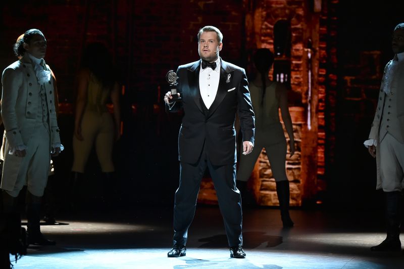 Tony awards discount james corden hamilton