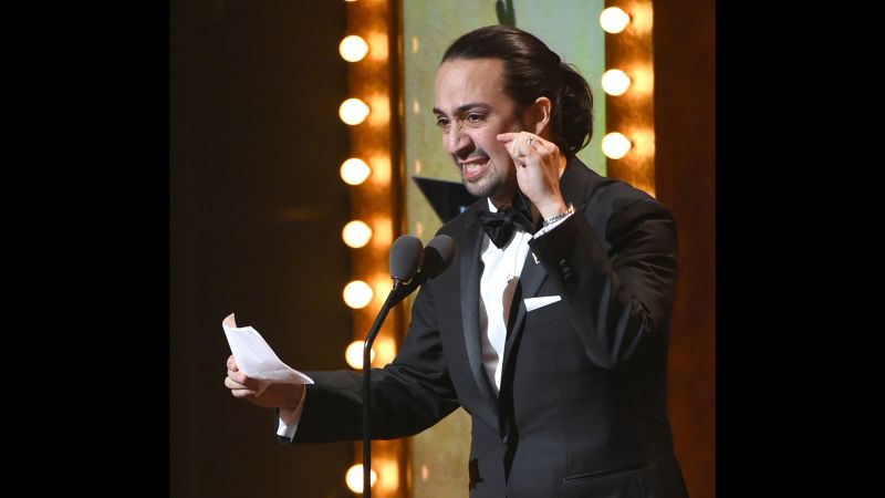 Lin manuel miranda tony speech sale