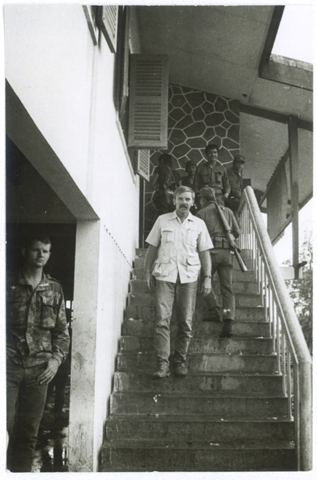 Martha Peterson's late husband, John, in Laos in 1972