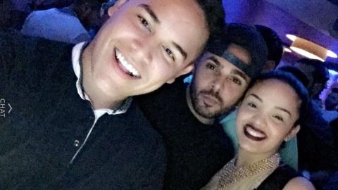 William Sabad Borges, middle, with his sister-in-law, Yilmary Rodriguez Solivan, and Jonathan Antonio Camuy Vega.