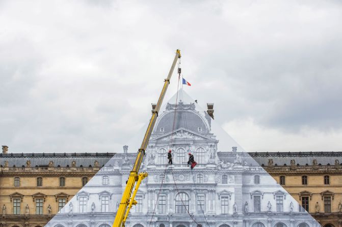 The latest installation from French street artist JR <a href="http://www.cnn.com/2016/05/24/arts/jr-louvre/" target="_blank">sees the Louvre "disappear"</a> under a trompe l'oeil photographic collage.