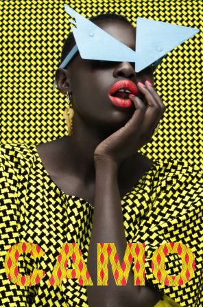 Camo, 2015. The series of images aims to celebrate the beauty of African fabrics and is a joint collaboration between Kevin Abraham and fellow digital photographer Thandiwe Muriu. 