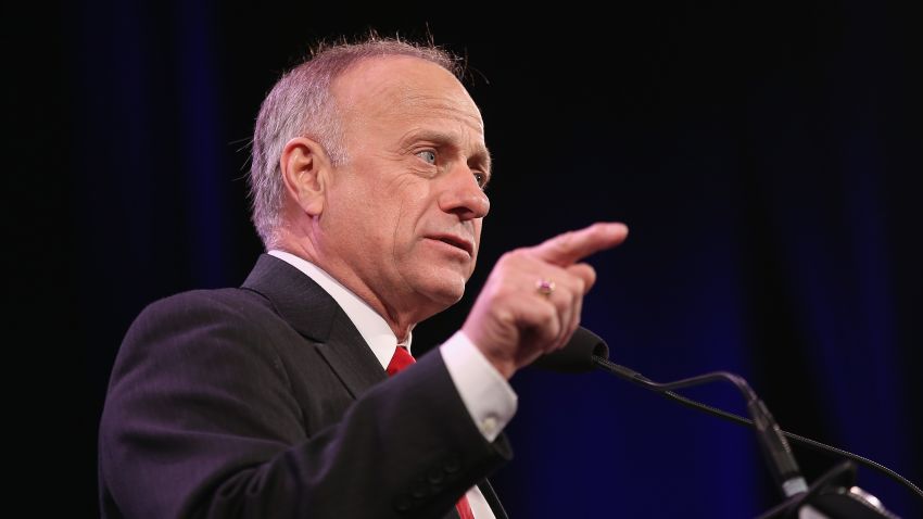 U.S. Representative Steve King (R-IA) speaks to guests  at the Iowa Freedom Summit on January 24, 2015 in Des Moines, Iowa. The summit is hosting a group of potential 2016 Republican presidential candidates to discuss core conservative principles ahead of the January 2016 Iowa Caucuses.  (Photo by Scott Olson/Getty Images)