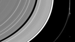 Saturn ring disruption