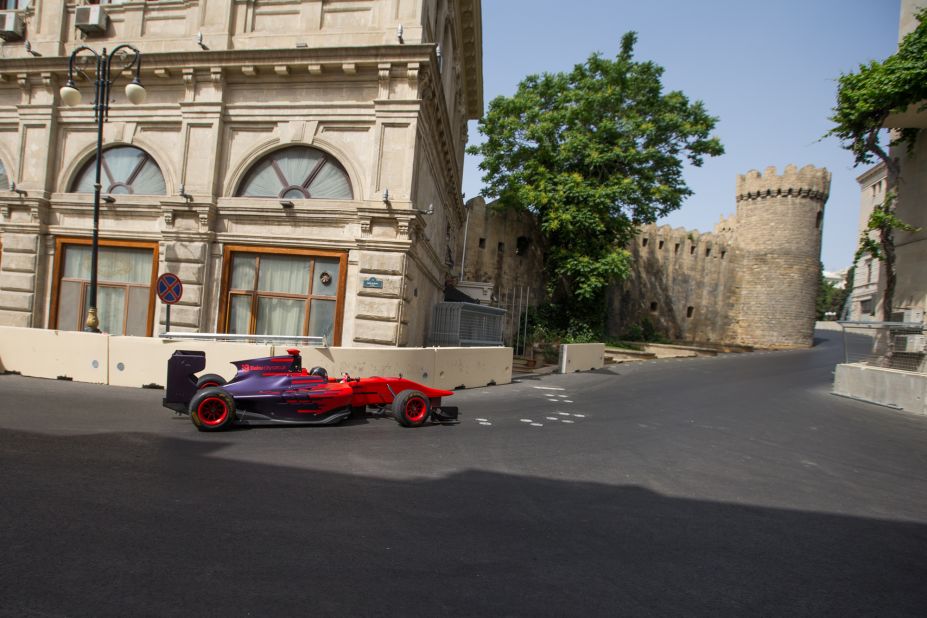 The first racer to test the Baku layout was hometown hero Gulhuseyn Abdullayev, who drove a GP3 car, "Just like the F1 drivers enjoy city circuits in Monaco and Singapore, they will like Baku -- although it is faster," he told CNN.