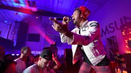 Vic Mensa performs at a Roc Nation curated Samsung exclusive concert at Samsung Studio LA on June 26, 2015 in Los Angeles, California.