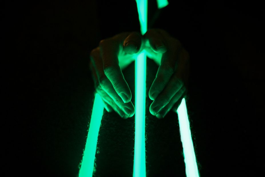 In July last year, Mexican scientist José Carlos Rubio Avalos created glow-in-the-dark cement. 