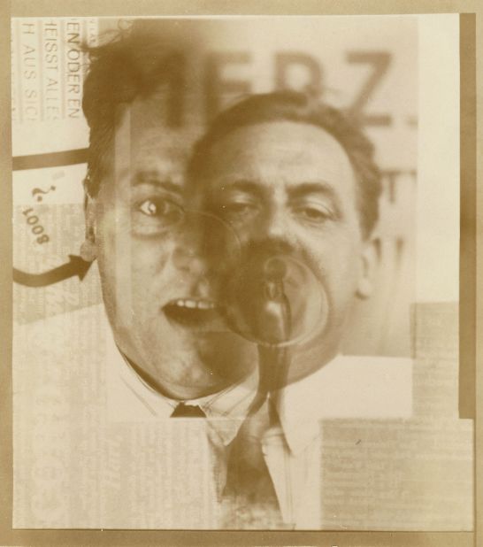 In 1922 Schwitters met El Lissitzky (1890-1941), an important figure in the Russian avant-garde whose innovative techniques influenced much of 20th century graphic design. For this fragmented double portrait of Schwitters made in 1924/5, El Lissitzky layered up photographic negatives during the printing process.