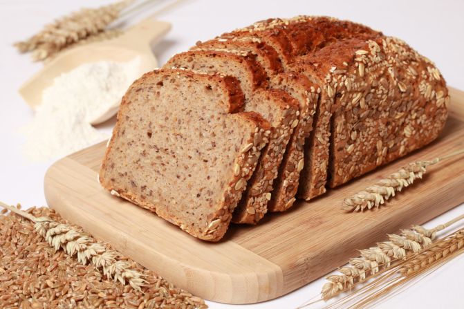 Did you know that the terms "whole grain" and "multigrain" aren't interchangeable? Whole grain contains all parts of the wheat grain kernel -- the bran, germ and endosperm -- while multigrain means the bread contains more than one type of grain, but none of them may be whole. Always choose whole grain, if you can.