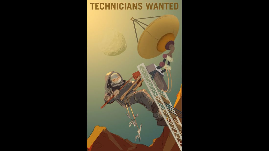 "Whether repairing an antenna in the extreme environment of Mars, or setting up an outpost on the moon Phobos, having the skills and desire to dare mighty things is all you need," NASA says of the engineers it may one day recruit to help with its 'Journey To Mars.'