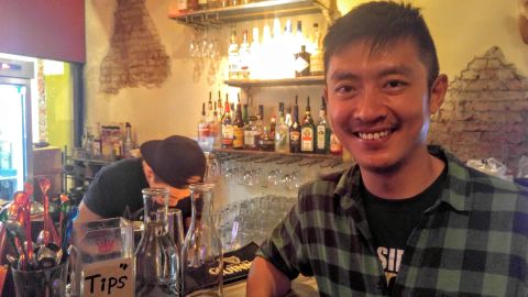 Alvin Chang, now aged 45, runs one of Taipei's most famous gay bars, Dalida, in the heart of the city's gay village