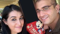 Orlando nightclub shooter Omar Mir Seddique Mateen poses with his wife, Noor Salman, in a family photo posted online.