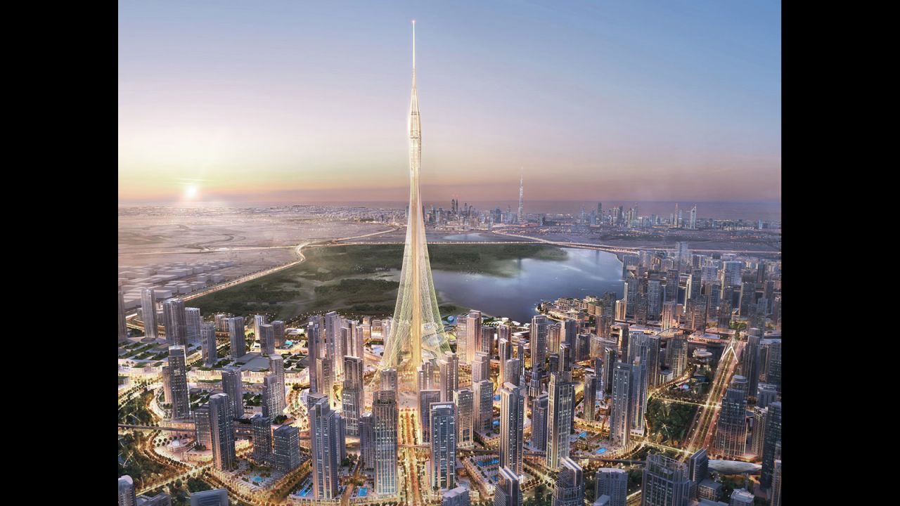 Although not yet officially named, 'The Tower' at Dubai Creek Harbour will be 100m taller than the Burj Khalifa. 