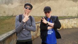 Flash and Risky, of albino rap duo White African Music.