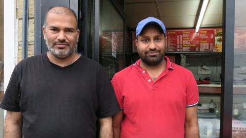 Malazan Hussein and Altat Patel both knew Jo Cox; "We campaigned together for the election," says Hussein. "It is so sad -- 41 is too young!"